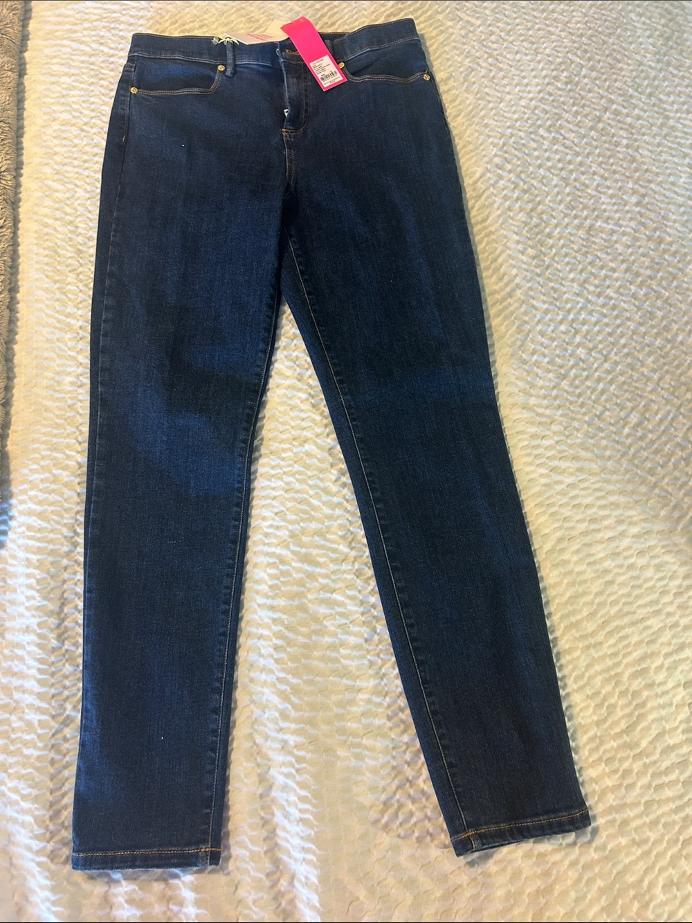 Lilly Pulitzer Eagan High-Rise Jeans in Dark Blue Denim